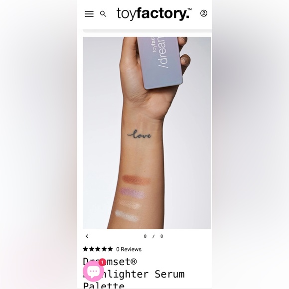2/$25 TOY FACTORY CO DREAMSET SERUM HIGHLIGHTER PALETTE SWATCHED - Picture 5 of 7